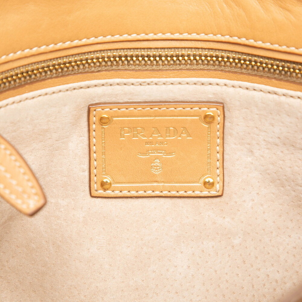 PRADA Cream Leather Shoulder Bag - Picture 5 of 5
